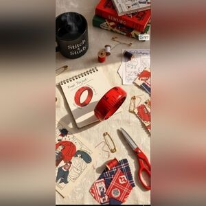 Vintage Tomato Red Chunky Bangle Bracelet